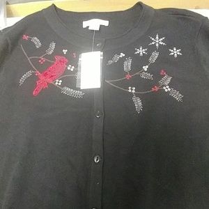 Christopher and Banks button up sweater size XL